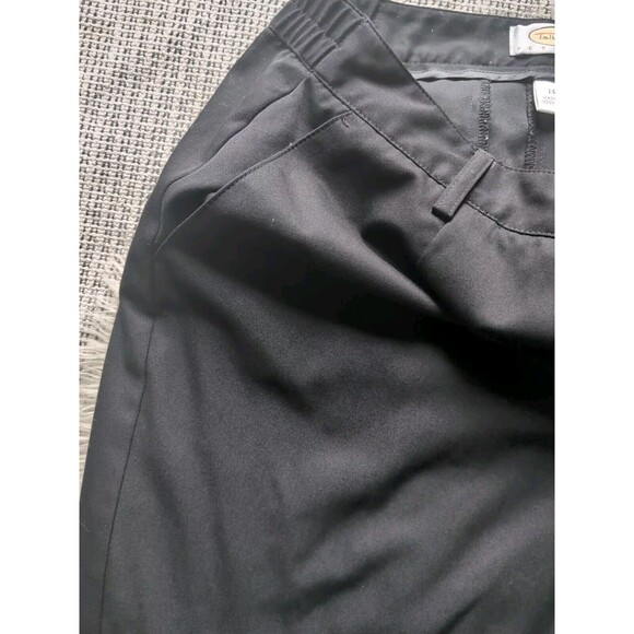 Talbots Petite 14 Black Everyday Relaxed Fit Straight Leg High Waisted Workwear - Picture 5 of 8